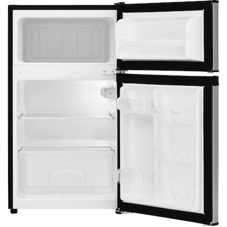 Frigidaire 3.1 cu. ft. Compact Top Mount Refrigerator/Freezer with Manual Defrost and Reversible Door E-STAR FFPS3133UM
